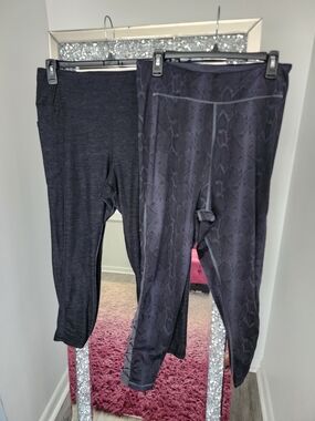 Victoria's Secret Grayish Black Leggings 2 pair